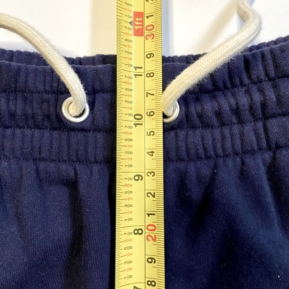 GAP Vintage Soft Knit Joggers Navy Cream Drawstring - Picture 12 of 16